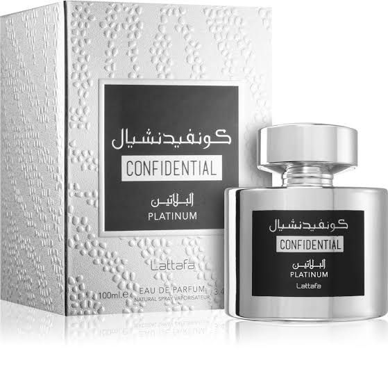 Confidential Platinum 100 MI Lattafa Perfumes